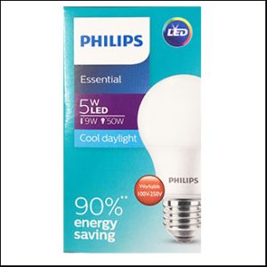 Philips Essential LED Bulb 5W 6500K day E27