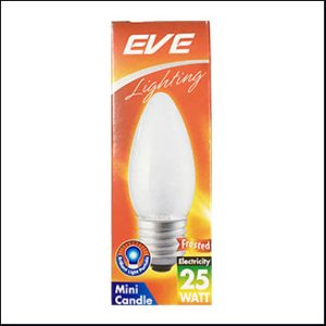 EVE Mini Candle Incandescent 25W FR E27
