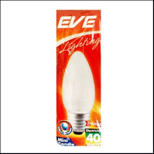 EVE Mini Candle Incandescent 40W FR E27