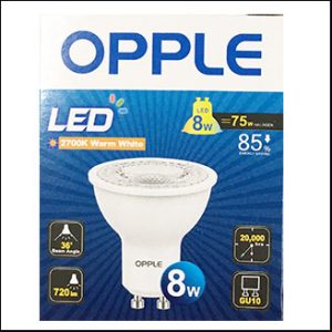 OPPLE LED MR16 220V 8W 6500K 36D GU10