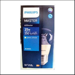 Philips MAS LED luster 2.8W 2200K-2700K E27 25000hrs. (dimtone)
