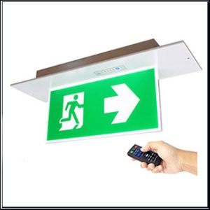 DYNO XLF-S10R-2D (1652), RECESS EXIT, LED 3 hrs.