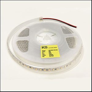 KS Striplight 2835 120Leds 24V 9.6W warm IP65 (ราคาต่อม้วน)