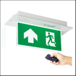 DYNO XLF-S10R-2D (1142), RECESS EXIT, LED 3 hrs.