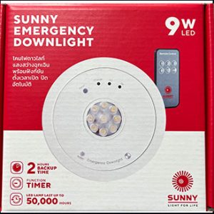 Sunny downlight EDLT09-3C 9W(DL) daylight 2hrs. (surface)