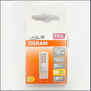 Osram LED capsule 220V 2.6W 2700K G9 FR (non-dim)