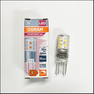 Osram LED capsule 220V 3W 2700K G9 CL (dim)