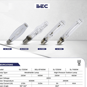 BEC BGL-BT400W 6000K E40 (MH400W)