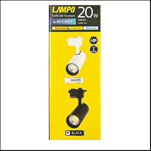 Lampo Micky tracklight LED 20W 3000K warm 2200lm