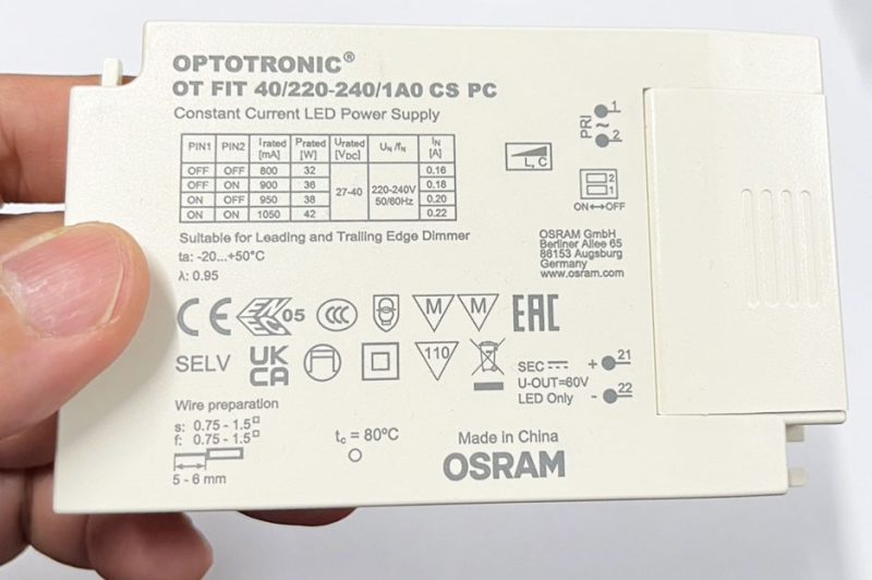 OSRAM OPTOTRONIC OT FIT 40 220-240/1A0 CS PC (dim) – MARKPRO LIGHTING