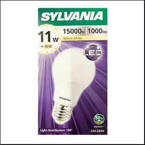Sylvania Basic Plus A60 LED Bulb 11W 2700K E27