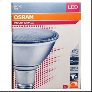 OSRAM PAR38 LED 15.2W 2700K warm 30D E27 (dim)