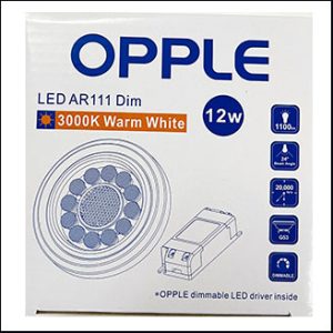 Opple AR111 LED 12W 3000K 24D dim (LED driver)