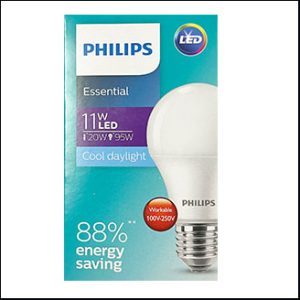 PHILIPS ESSENTIAL LED BULB 11W 6500K daylight E27