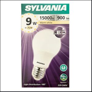Sylvania Basic Plus A60 LED Bulb 9W 2700K E27