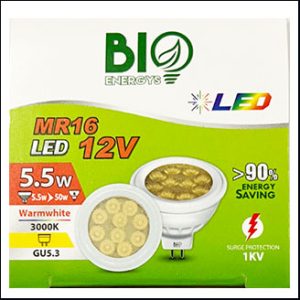 bioBULB MR16 12V LED 5.5W 3000K GU5.3