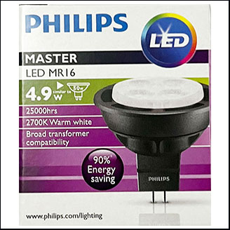 Philips Mas MR16 LED 12V 4.9W 2700K 36D GU5.3 (no dim)