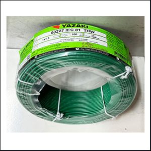 Yazaki THW IEC 01 1x1.5 sq.mm. 100m. green
