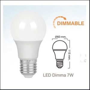 GATA LED bulb 7W warm E27 - dim