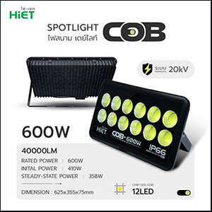 HiET Spotlight 600W 6500K daylight