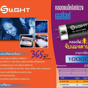 Slight Blacklight Blue T8 18W BLB G13 (60cm.)