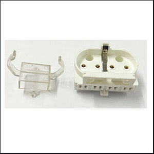 2G11 lamp holder + plastic lock