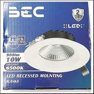BEC Alaska Downlight LED 10W 6500K daylight (12cm.)