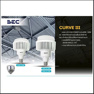 BEC CURVE III Bulb 100W 6500K daylight E40