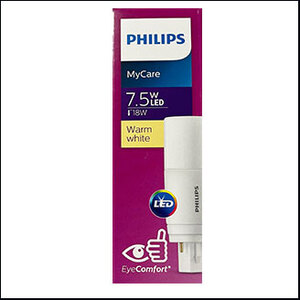 Philips MyCare PLC LED 7.5W 3000K warm G24d